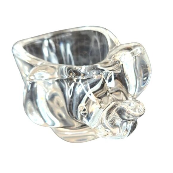 Crystal Clear Glass Elephant Candy Trinket Dish Bowl 6.25" Collectible  Figurine - Picture 14 of 14